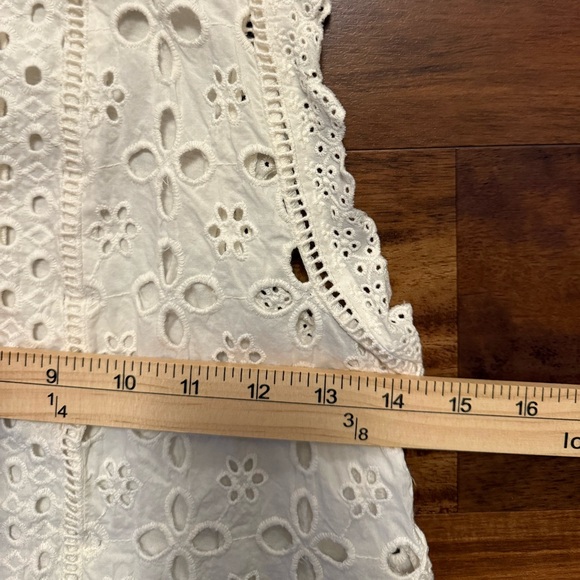 James Coviello Anaiya High Neck Eyelet Lace Top - Picture 6 of 7